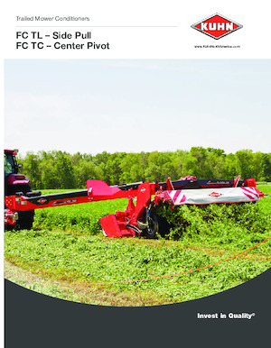 Faucheuse à disque traîné avec conditionneur Kuhn FC 3161 TLS