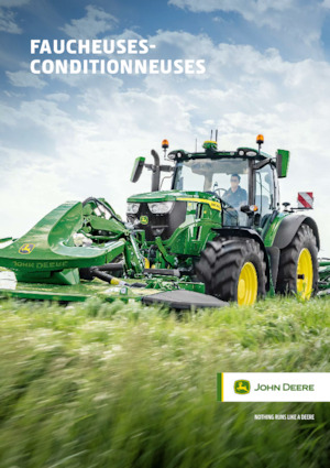 Faucheuse à disque traîné avec conditionneur John Deere C310R