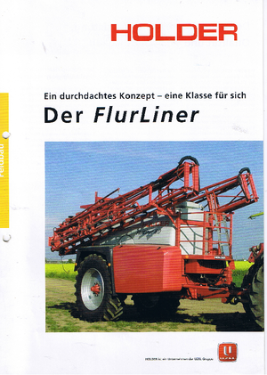 Pulverisateurs trainès Holder FlurLiner 6,0