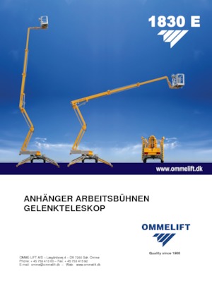 Nacelles à bras articulés montées sur camion OMMELIFT 1830 EX