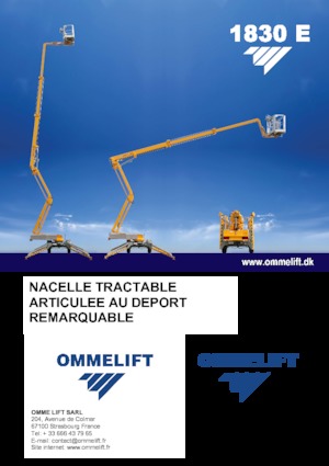 Nacelles à bras articulés montées sur camion OMMELIFT 1830 EX