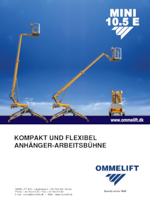 Nacelles à bras articulés montées sur camion OMMELIFT Mini 10.5 E