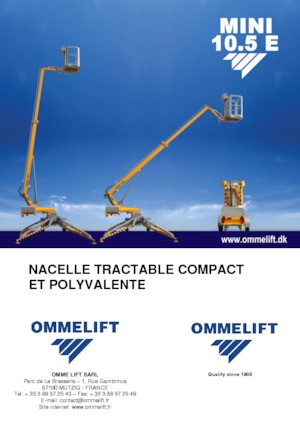 Nacelles à bras articulés montées sur camion OMMELIFT Mini 10.5 E