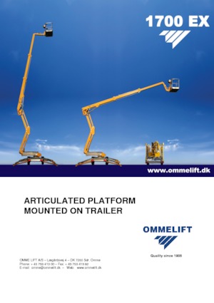 Nacelles à bras articulés montées sur camion OMMELIFT 1700 EX