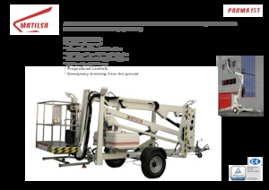 Nacelles à bras articulés montées sur remorque Matilsa Parma 15 T