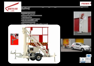 Nacelles à bras articulés montées sur remorque Matilsa Parma 7