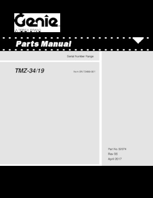 Nacelles à bras articulés montées sur camion Genie TMZ 34/19