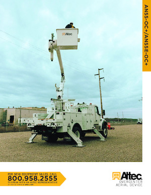 Nacelles à bras articulés montées sur remorque Altec AN55-OC+