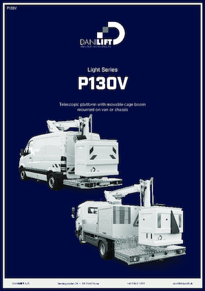 Nacelles à bras articulés montées sur camion Danilift P130V