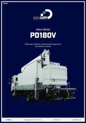 Nacelles à bras articulés montées sur camion Danilift PD180V