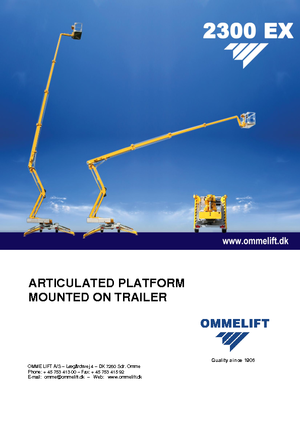 Nacelles à bras articulés montées sur camion OMMELIFT Omme 2300EXBB