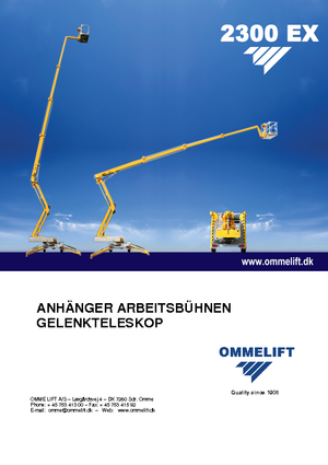 Nacelles à bras articulés montées sur camion OMMELIFT Omme 2300EXBB