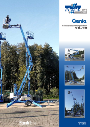 Nacelles à bras articulés montées sur camion Genie TMZ 34/20 DC