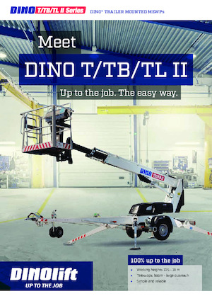 Nacelles télescopiques sur remorque Dino Lift Dino 120TLB II