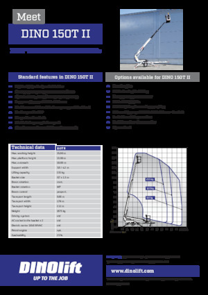 Nacelles télescopiques sur remorque Dino Lift Dino 150T II