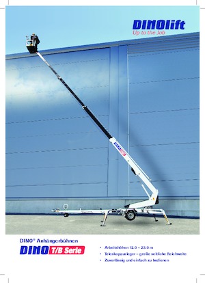 Nacelles télescopiques sur remorque Dino Lift Dino 150T