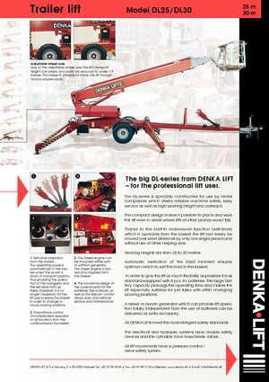 Nacelles télescopiques sur remorque Denka-Lift - Rothlehner DL 25 