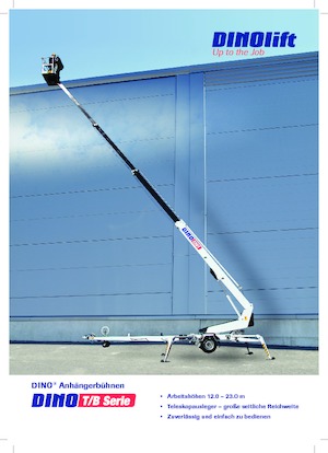 Nacelles télescopiques sur remorque Dino Lift Dino 150T