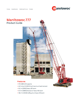Grues mobiles sur camion Manitowoc 777