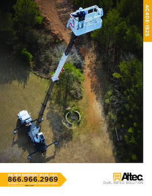 Grues mobiles sur camion Altec AC40E-152S
