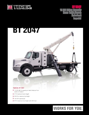 Grues mobiles sur camion TEREX CRANES BT 2047
