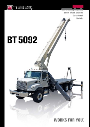Grues mobiles sur camion TEREX CRANES BT 5092
