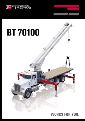 Grues mobiles sur camion TEREX CRANES BT 70100