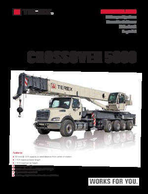 Grues mobiles sur camion TEREX CRANES Crossover 5000