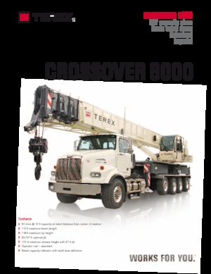 Grues mobiles sur camion TEREX CRANES Crossover 6000