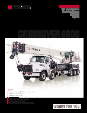 Grues mobiles sur camion TEREX CRANES Crossover 8000