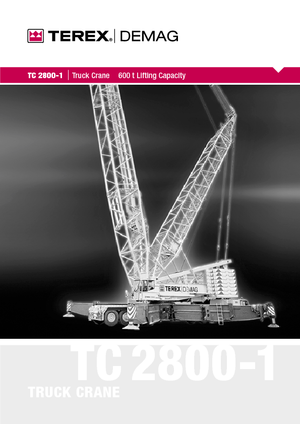 Grues mobiles sur camion Terex-Demag TC 2800-1
