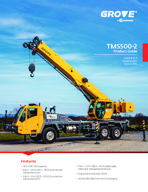 Grues mobiles sur camion Grove TMS500-2