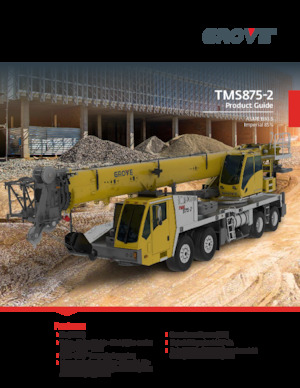 Grues mobiles sur camion Grove TMS875-2