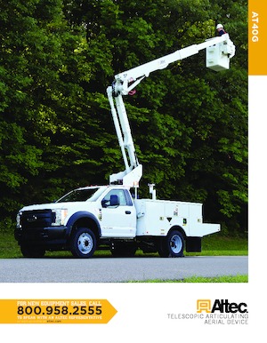 Nacelles à bras articulés montées sur remorque Altec AT40G