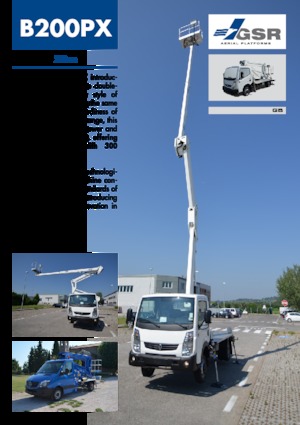 Nacelles à bras articulés montées sur remorque GSR B200PX Compact 