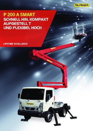 Nacelles à bras articulés montées sur remorque Palfinger P 200 A