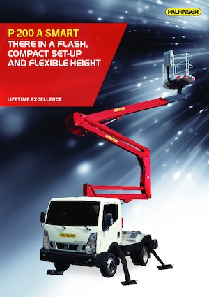 Nacelles à bras articulés montées sur remorque Palfinger P 200 A