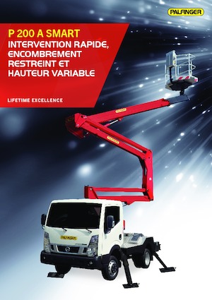 Nacelles à bras articulés montées sur remorque Palfinger P 200 A