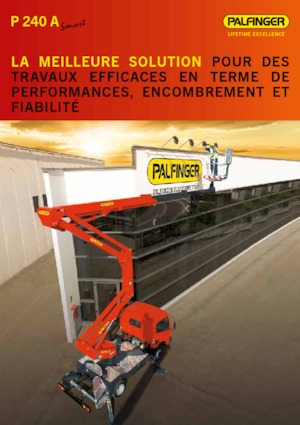 Nacelles à bras articulés montées sur remorque Palfinger P 240 A