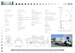 Nacelles à bras articulés montées sur remorque ISOLI PNT 27 14