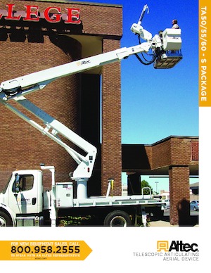 Nacelles à bras articulés montées sur remorque Altec TA50S