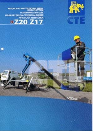 Nacelles à bras articulés montées sur remorque CTE Z 20