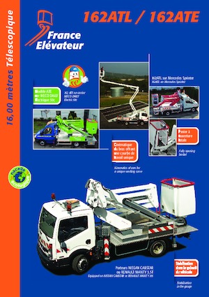 Nacelles télescopiques sur camion France Elévateur 162ATL