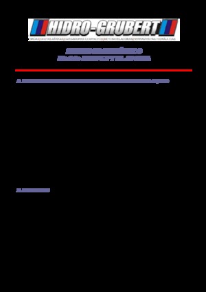 Nacelles à bras articulés montées sur remorque Hidro-Grubert BL 20CA