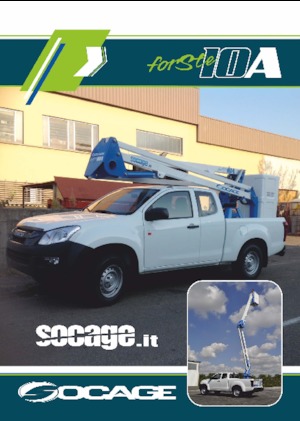 Nacelles à bras articulés montées sur remorque Socage forSte 10 A