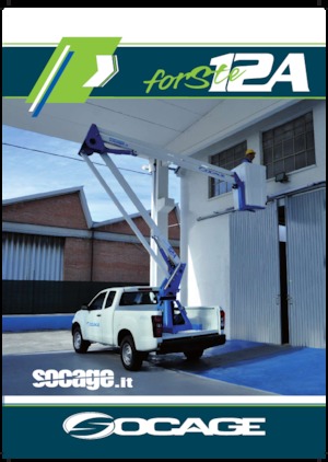 Nacelles à bras articulés montées sur remorque Socage forSte 12 A