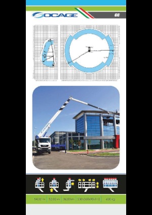 Nacelles télescopiques sur camion Socage forSte 54 TJJ
