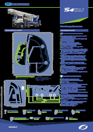 Nacelles télescopiques sur camion Socage forSte 54 TJJ