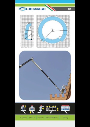 Nacelles à bras articulés montées sur remorque Socage forSte 61 TJJ