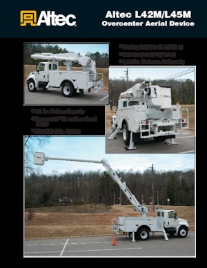 Nacelles à bras articulés montées sur remorque Altec L45M